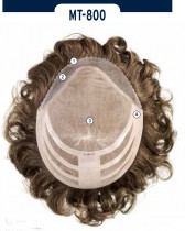 Накладка из искусственных волос с прозрачным фронтом MT-800 - Интернет-магазин париков Bell-parik, Екатеринбург