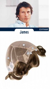 Парик из натуральных волос c дополнительным усилением задней части James - Интернет-магазин париков Bell-parik, Екатеринбург